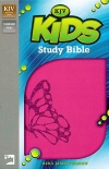 KJV Kids Study Bible, Leather-Look, Fluttering Fuchsia
