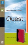 NIV Quest Study Bible, Personal Size, Charcoal & Pink