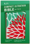 KJV Compact Ultrathin Bible for Teens, Green Blossoms LeatherTouch