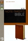 KJV Note Takers Bible, Caramel Italian Duo-Tone