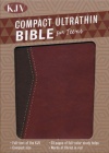 KJV Compact Ultrathin Bible for Teens, Walnut LeatherTouch 