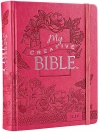 KJV My Creative Bible, Pink Floral LuxLeather, Hardback