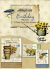 Birthday Premium Cards - Rustic Garden  (Box of 12)