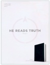 CSB He Reads Truth Bible, Navy Leathertouch Thumb Index