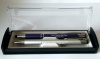 Pen & Pencil Set - Purple Barrel Pen and Silver Barrel Pencil