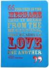 Biblical Notebook Turquoise, Love One Another 