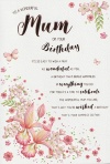 Birthday Card - For A Wonderful Mum on Your Birthday by ICG JJ8204