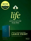NLT Life Application Large-Print Study Bible, Third Edition, Teal Leatherlook