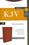 KJV Comfort Print Thinline Bible, Thumb Indexed, Red Imitation Leather 