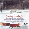 Christmas Card - Seasons Greetings For God so Loved the world that He gave his only Son  ...John 3:16