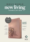NLT Compact Giant Print Bible, Rose Peony Leatherlike