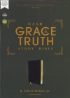 NASB, Grace and Truth Study Bible, European Leather, Black, Red Letter, 1995 Text, Comfort Print