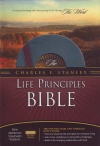 NASB Life Principles Charles Stanley: Teal Bonded Leather