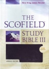 NKJV Scofield Study Bible III - Black Bonded Leather Thumb Indexed