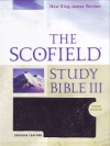NKJV - The Scofield Study Bible III, Thumb Indexed Genuine Leather