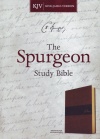 KJV Spurgeon Study Bible, Brown / Black Leathertouch