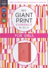 NIrV, Giant Print Compact Bible for Girls - Leathersoft Peach