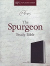KJV Spurgeon Study Bible Black Genuine Leather