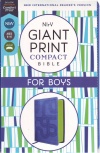 NIRV, Giant Print Compact Bible for Boys, Leathersoft, Blue