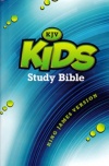 KJV - Kids Study Bible, Blue / Green Hardback