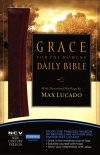NCV Grace For the Moment Daily Bible - Saddle Brown Leathersoft