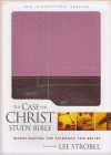 NIV - Case for Christ Study Bible, Berry Creme/Chocolate