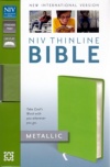 NIV - Thinline Metallic Collection Bible, Green