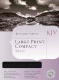 KJV Large Print Compact Bible Black Bonded Leather	