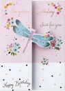Birthday Card - Pretty Dragonfly; Ladies Birthday Card