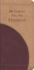 My Utmost for His Highest - Diary Size - Tan & Burgundy