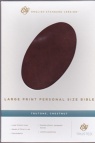 ESV - Large Print Personal Size Bible, Trutone Chestnut