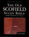 KJV Old Scofield Study Bible Pocket Edition Black & Burgundy
