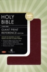 NKJV - Giant Print Reference Bible Leatherflex, Burgundy