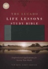 NKJV - Lucado Life Lessons Study Bible, Black / Grey Leathersoft