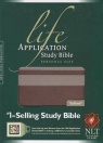 NLT  Life Application Study Bible Personal Size, Taupe / Stone